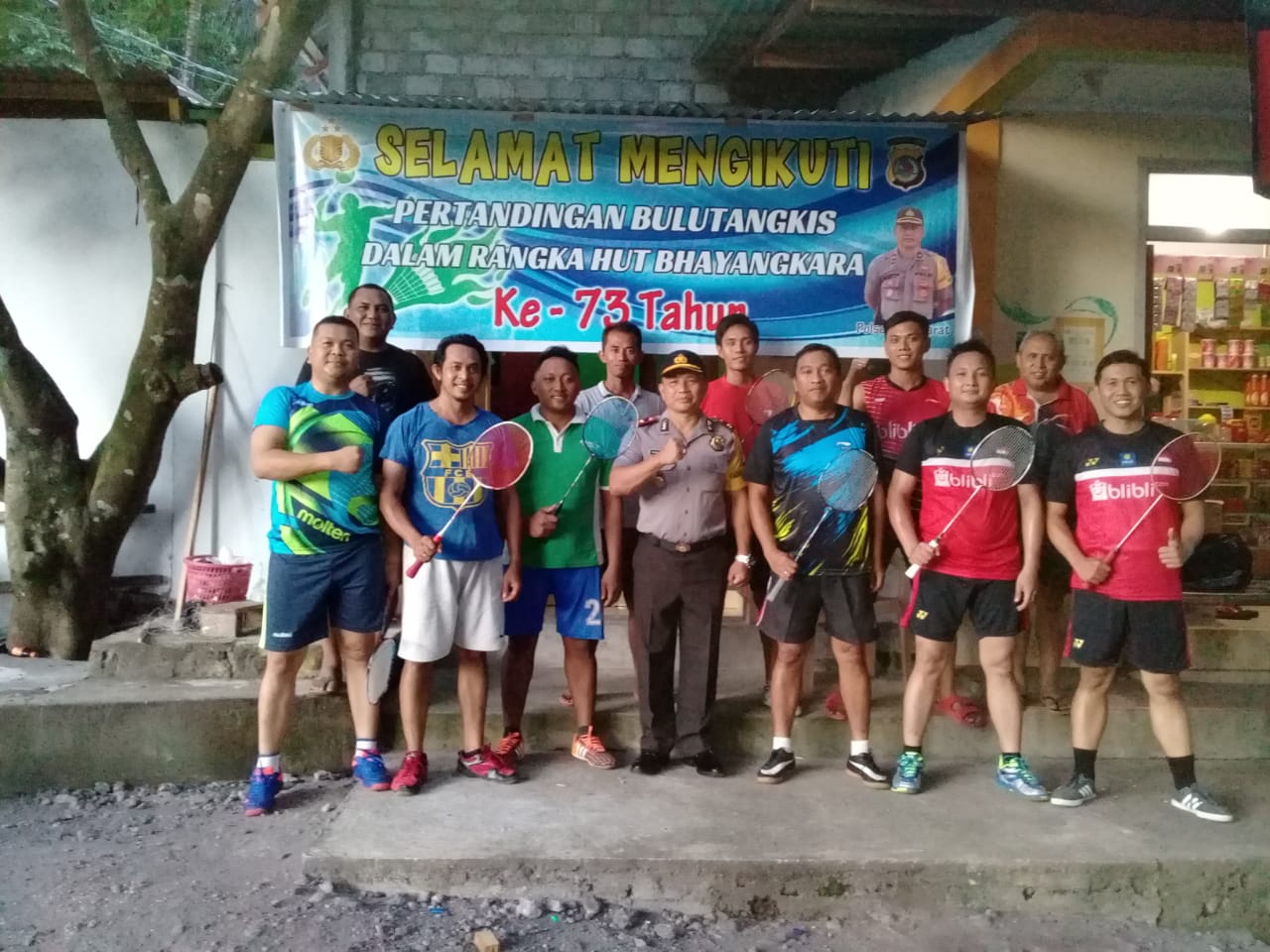 Cara Polsek Sibar Semarakkan HUT Bhayangkara ke-73