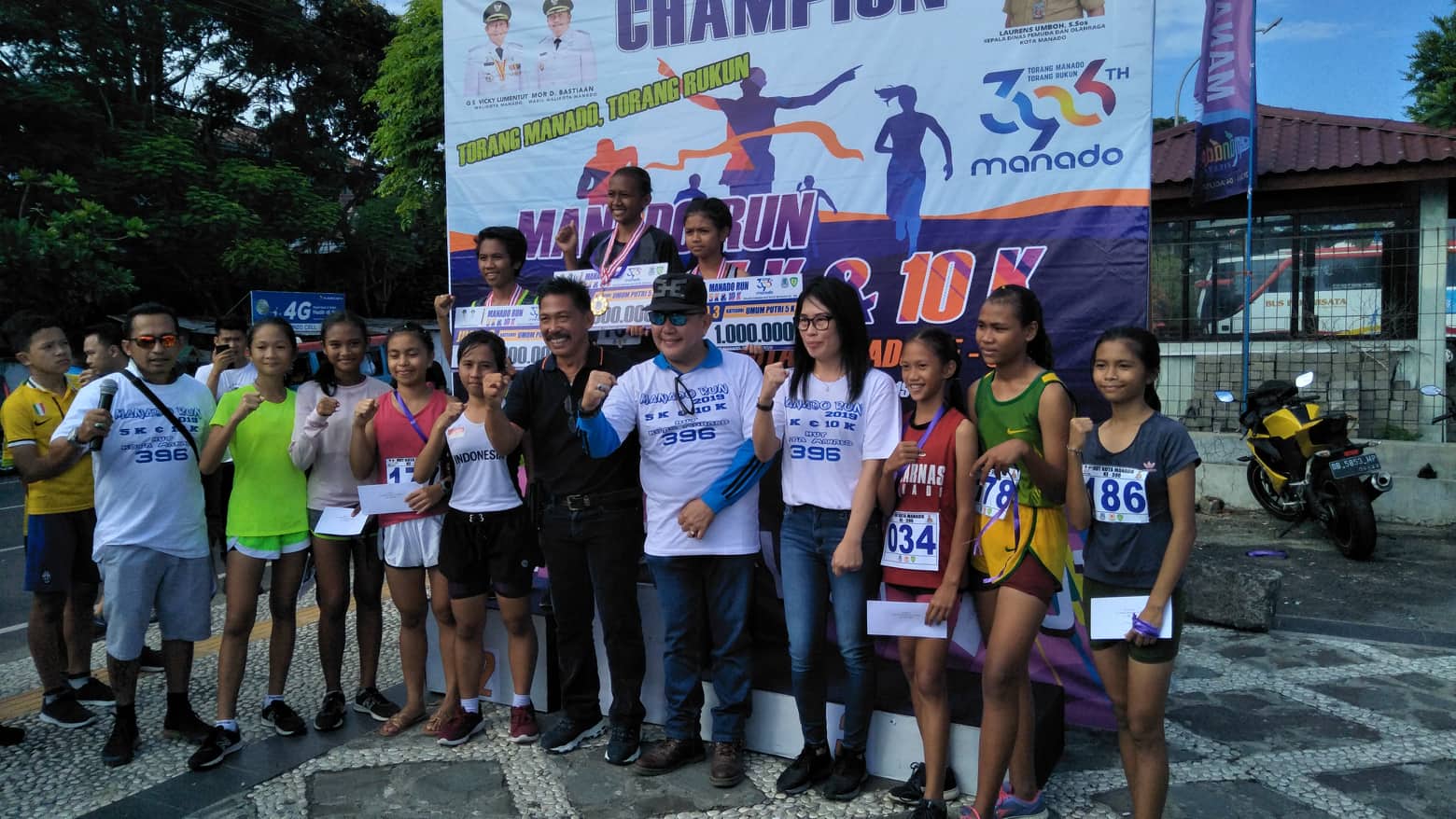PASI Minut Borong 4 Piala di Marathon Manado Run