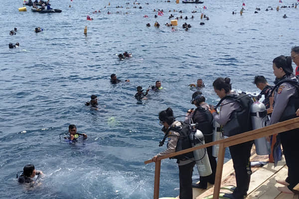 Pesan Kapolda Sulut Jelang Pemecahan Rekor Dunia Menyelam