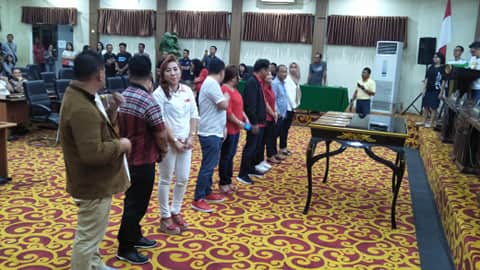 Pelantikan 14 Agustus 2019, Anggota DPRD Manado Terpilih Gladi Resik