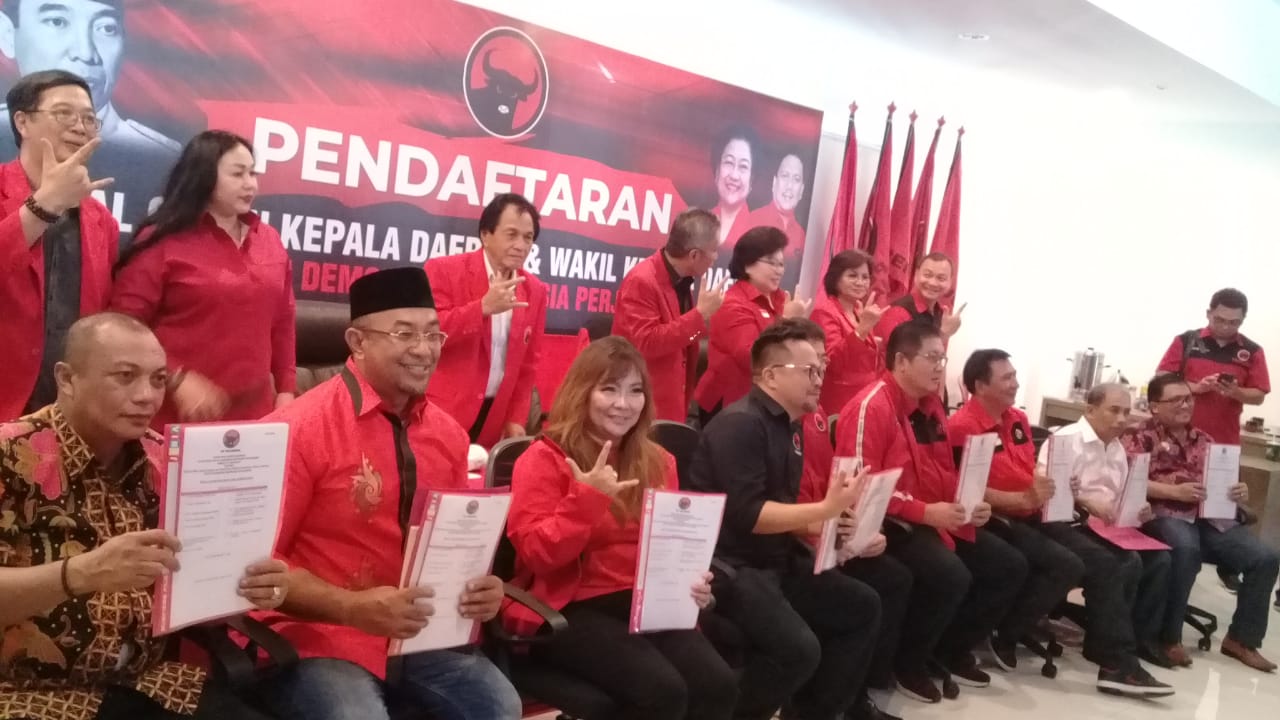 Calon Kepala Daerah Se-Sulut Mendaftar di PDIP, Ini Nama Mereka