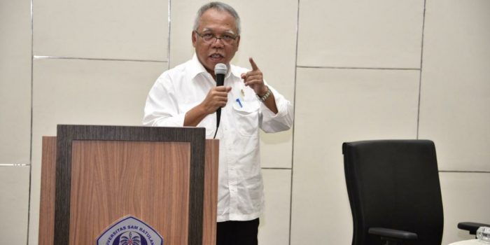 Berbicara di Fakultas Teknik Unsrat Manado, Ini Pesan Menteri PUPR RI