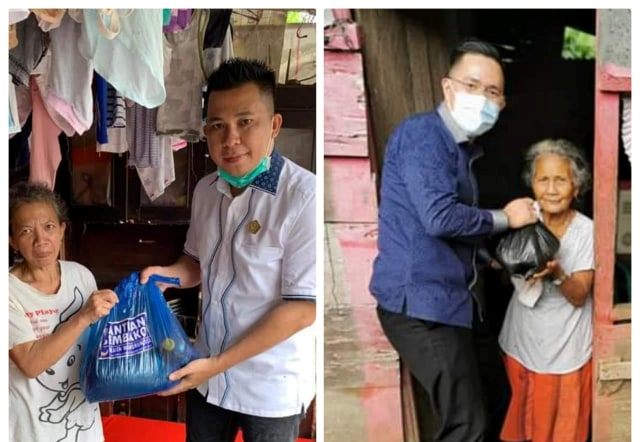 Dua Legislator Sulut Door to Door Bantu Warga Terdampak Covid-19