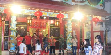 Suasana jelang perayaan Imlek di Kelenteng Ban Hin Kiong. Gambar diambil beberapa waktu lalu. (foto: ady/barta1)