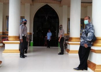 Memantau Adaptasi Kebiasaan Baru Saat Ibadah di Talaud