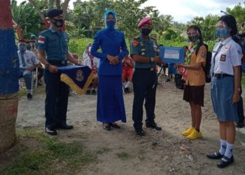 Lanal Melonguane Kirim Duta Covid-19 Perwakilan Pelajar Talaud