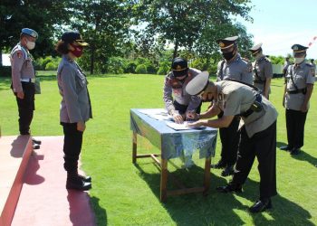 Sertijab Sejumlah Pejabat Polres Kepulauan Talaud