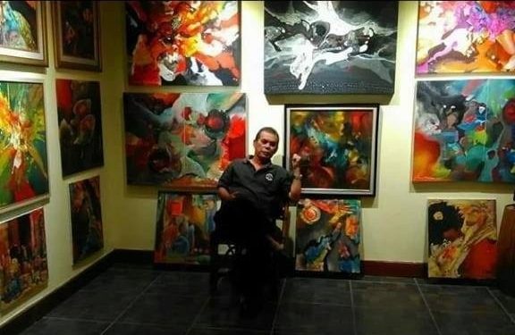 Jaya Masloman dan lukisannya