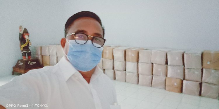 KONI Sulut Terima Bantuan dari Kemenpora Untuk Cegah Covid-19