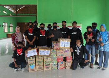 Pemuda-Mahasiswa Sangihe Salurkan Bantuan Bencana ke Bolmong dan Bolsel