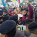 Aksi demi mahasiswa di Sulawesi Utara menyatakan penolakan terhadap UU Cipta Kerja