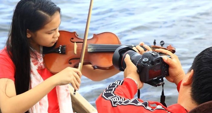 Gambar ilustrasi proses pengambilan gambar film anak