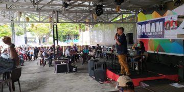 Harley Mangindaan dialog terbatas dengan masyarakat Kota Manado di Sario dan Wanea