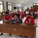 Pengurus GMNI Bitung menyampaikan aspirasi terkait Omnibus Law di gedung Dekot