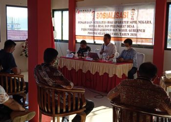Bawaslu Sitaro Sosialisasi Netralitas ASN, Kades dan Perangkat Desa