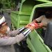 Satlantas Polres Sitaro Bagikan Masker dan Makanan Ringan