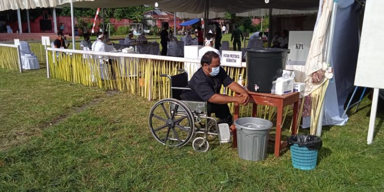 200 Pemilih di Sitaro ikut Simulasi Pencoblosan Pemilihan Gubernur dan Wagub Sulut