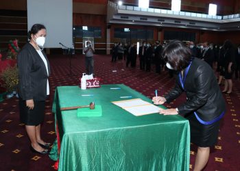 Pejabat Baru Polimdo Periode 2020/2024 yang Dilantik Maryke Alelo