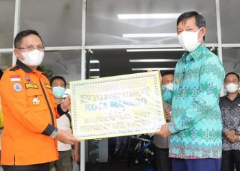 Wali Kota Manado Terima Bantuan dari Pemkot Gorontalo