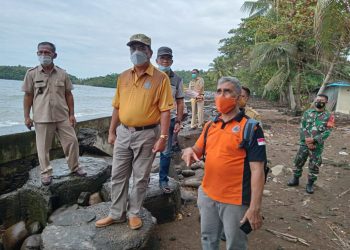 Bupati Sangihe Tinjau Ancaman Abrasi di Lokasi Terdampak Cuaca Buruk