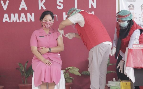 Istri Kapolda Sulut: Puji Tuhan Suntikan Vaksin Covid-19 Lancar