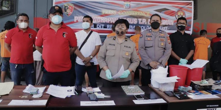 Polda Sulut dan Jajaran Tangkap 28 Terduga Pelaku Judi Togel