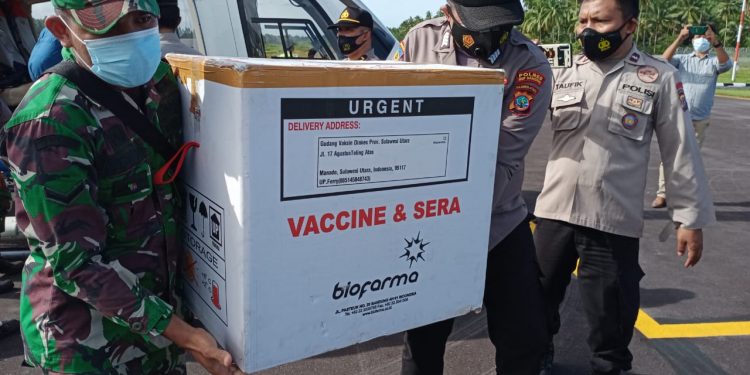 Aparat Kawal Ketat Distribusi Vaksin Covid-19 ke Sangihe