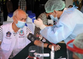 Vaksinasi Tahap Kedua di Manado Berjalan Lancar