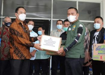 Bantuan Bencana dari Pemkab Gorontalo Utara dan Kimia Farma