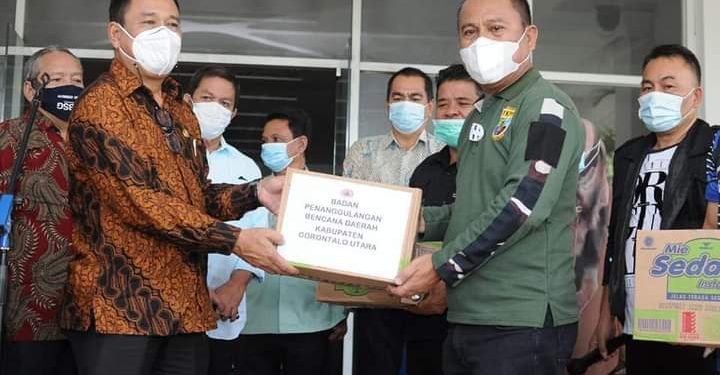 Bantuan Bencana dari Pemkab Gorontalo Utara dan Kimia Farma