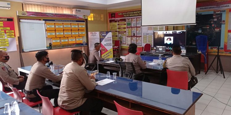 Bhabinkamtibmas di Minut Diasah Kemampuan Sebagai Tracer Covid-19