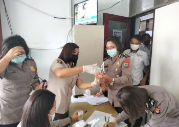 Personel Propam Polda Sulut Mendadak Tes Narkoba