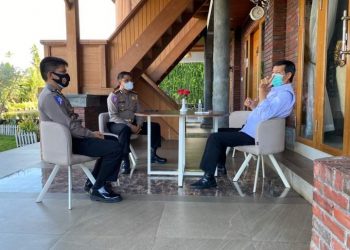 Bertemu Dirlantas Polda Sulut, Wali Kota Manado Support Tilang Elektronik