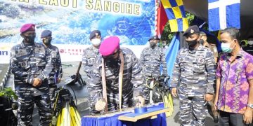 Danlantamal Manado Terpesona dengan Kelestarian Alam Pulau Sangihe