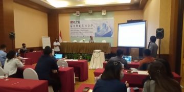 Workshop yang diselenggarakan KPU Minahasa Utara. (foto: Barta1)