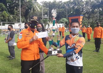 Pemenang Lomba Vertical Rescue yang Digelar Basarnas Manado
