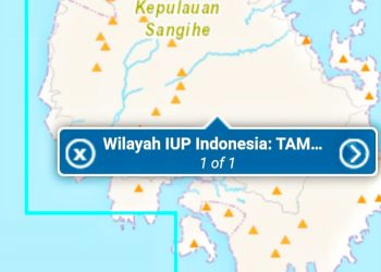 Separuh Daratan Sangihe Masuk Izin Usaha Produksi PT Tambang Mas Sangihe