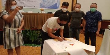 KPU Minut–AMSI Sulut Teken MoU Peningkatan SDM dan Antisipasi Hoax