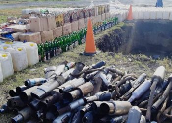 Polda Sulut Musnahkan Babuk, Termasuk Ribuan Botol Cap Tikus
