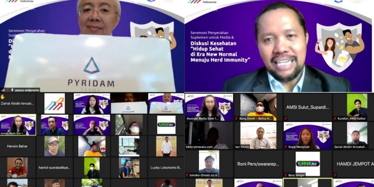 Pyridam Farma Salurkan Suplemen Kesehatan Minimalisir Resiko Kerja Jurnalis