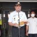 Bupati Kepulauan Sangihe Jabes Ezar Gaghana membaca sambutan Kapolri
