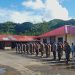 Pelaksanaan apel pengecekan personil gabungan TNI-Polri, Satpol PP dan Tenaga Kesehatan.