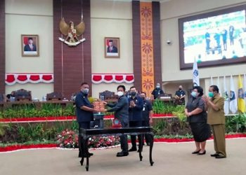 Salah satu momentum di DPRD Sulut antara eksekutif dan legislatif provinsi