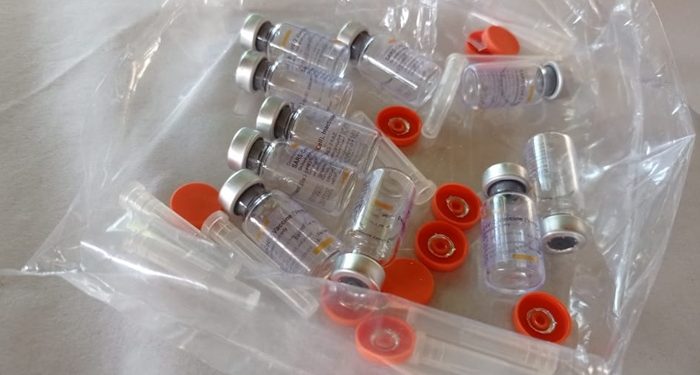 Vaksin Covid-19 yang terdistribusi bagi masyarakat di Sulawesi Utara termasuk di Kabupaten Minahasa (foto: Rendy/Barta1)