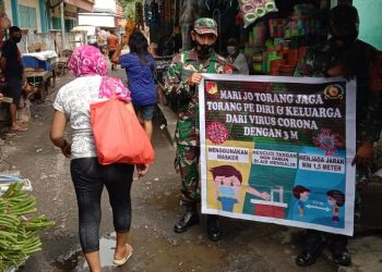 Area Pasar Sasaran Pengawasan dan Edukasi Prokes Jelang Lebaran di Sangihe