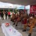Walikota Manado Andrei Angouw menyampaikan arahan pada jajaran kepala SKPD di Taman Berkat, Senin (07/06/2021). (foto-foto: Randy/Barta1)