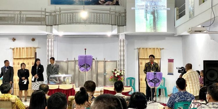 Syukuran HUT GMIST Karimang Bulude, Bupati Ingatkan Hindari Berita Fitnah