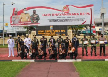 Pemenang Lomba Menembak HUT Bhayangkara ke-75 Piala Kapolda Sulut