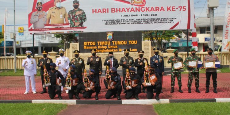 Pemenang Lomba Menembak HUT Bhayangkara ke-75 Piala Kapolda Sulut