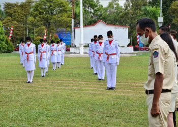 Jelang HUT RI ke-76, Pengukuhan Paskibra Sulut